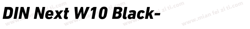 DIN Next W10 Black字体转换